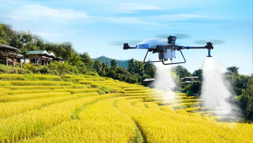 Вклад в сельское хозяйство: дроны для защиты растений